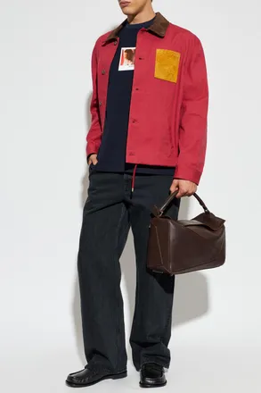 Loewe Jacket With Pockets, Mens, Red