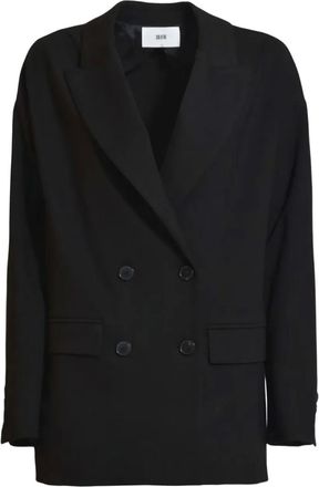 SOLOTRE Blazer met dubbele rij knopen - Zwart