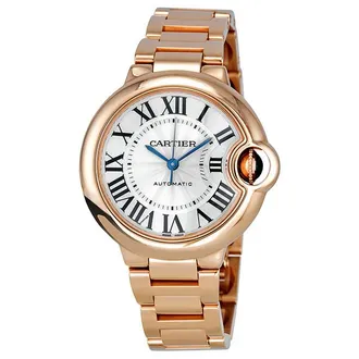 Cartier Pre-owned Cartier Ballon Bleu De Cartier Lacquered silvered opaline flinque Dial Ladies Watch W6920068