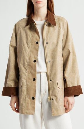 Alex Mill Madison Waxed Cotton Jacket in Khaki at Nordstrom, Size Xx-Small