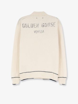 Golden Goose Ribbed Cotton Sweater - Beige