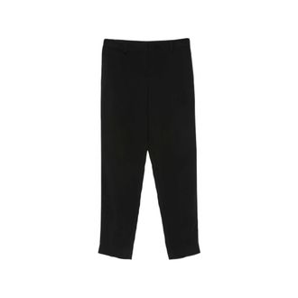 Simona Corsellini Dames, Broeken, Zwart, Maat: M