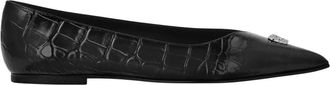 Philipp Plein Ballerina Skull - Dames - Ballerinas - Zwart - 41 EU - Leer - Schoenen