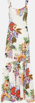 Etro Floral cotton and silk maxi dress