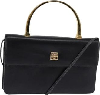 Givenchy Pre-owned Handbags, female, Black, Size: ONE SIZE Pre-owned Leather Handbag