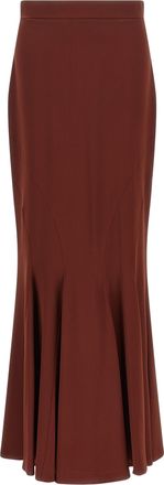 Max Mara Brown Silk Mini Womens Skirt