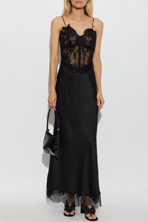 Self Portrait Lace Dress, Womens, Black