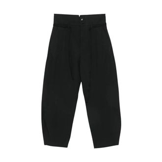 Barena Dames, Broeken, Zwart, Maat: XS Katoen