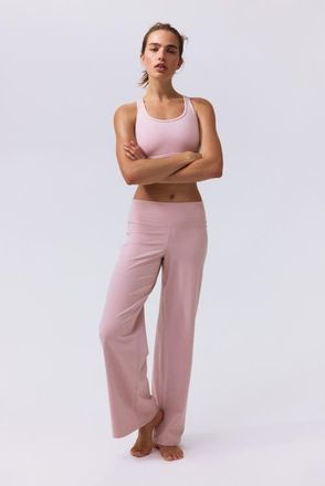 H&M Wide-leg sports leggings with softmove in Blush Pink at Nordstrom, Size X-Small