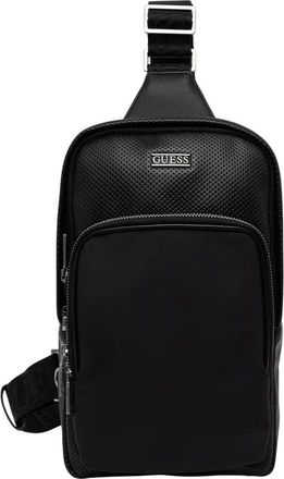Guess Boston Rugzak - Heren - Schoudertassen - Zwart - ONE Size - Polyester - Tassen