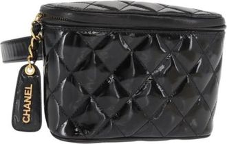 Chanel Pre-owned Leather Clutch - Dames - Vintage Clutch - Zwart - ONE Size - Leer - Vintage