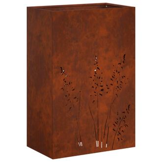 vidaXL Macetero De Jard&iacute;n Oxidado 50 X 30 X 75 Cm Acero Oxidado Vidaxl