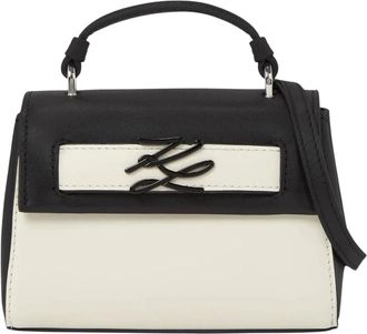 Karl Lagerfeld Villa La Vigie Mini Handtas - Dames - Handtassen - Zwart - ONE Size - Leer - Tassen