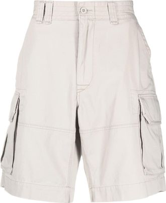 Polo Ralph Lauren logo-patch cotton cargo shorts - men - Cotton - L - Neutrals