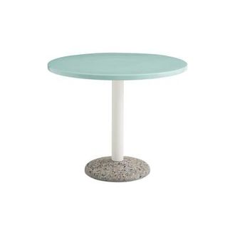 HAY Round table Ceramic - Green - Enamelled china - Designer Muller Van Severen