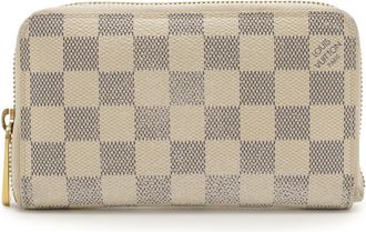 Louis Vuitton Damier Azur Ivory Damier Azur Pvc Coin Purse/Coin Case (Pre-Owned)