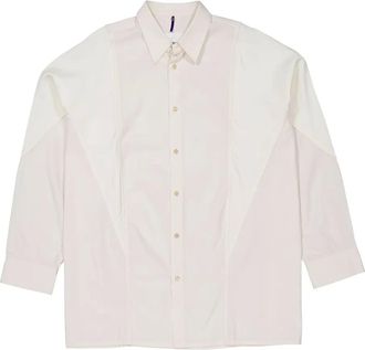 OAMC Arrow panelled shirt - Neutrals