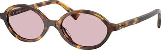 Miu Miu Regard Zonnebril - Dames - Zonnebrillen - Bruin - 50 MM - Accessoires