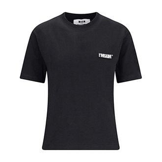 Msgm T-Shirts, female, Black, Size: XS T Shirt