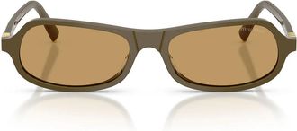 Miu Miu Sunglasses Mub10 Su 25 L10 Y Green/Brown Women