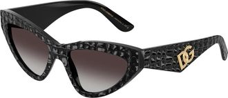Dolce & Gabbana Cat-eye Acetaat Zonnebril - Dames - Zonnebrillen - Veelkleurig - 55 MM - Accessoires