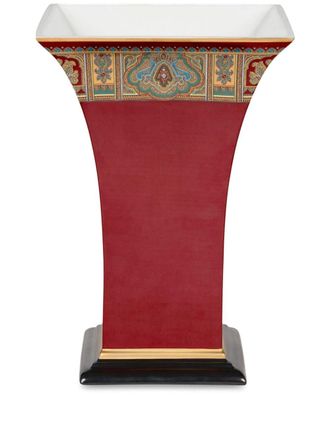 Etro Home Porseleinen vaas met paisley-print - Rood