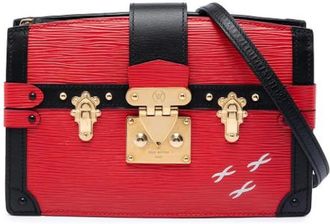 Louis Vuitton Pre-owned Trunk Clutch - Dames - Vintage Schoudertas - Rood - ONE Size - Leer - Vintage