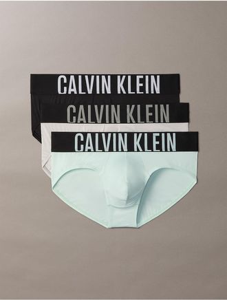 Calvin Klein Mens Intense Power Micro 3-Pack Hip Brief - Multi - XL