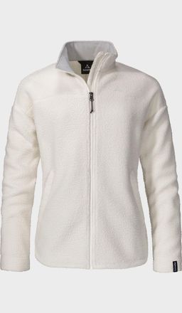 Sch&ouml;ffel Fleecejacke SCH&Ouml;FFEL CIRC Fleece Jk Style Purga WMS, Damen, Gr. 36, beige (9040, natur), Oberstoff: 100% Polyester, relaxed fit, hoch geschlossener Au