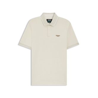 BOSS x ASTON MARTIN polo shirt in wool-cotton piqu&eacute;