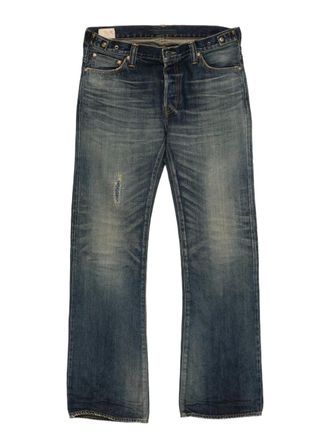 Mastercraft Union buttoned belt-loop jeans - men - Cotton - 32 - Blue