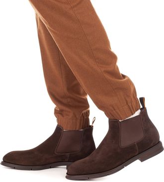 Santoni Justin Suede Beatles Ankle Boots