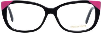 Emilio Pucci PUEP511754005AC Black Plastic Optical Eyeglasses - Black
