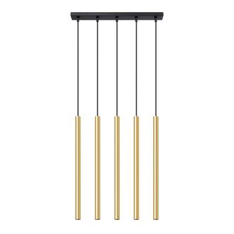 Sollux Lighting L&aacute;mpara de techo brillo dorado acero alt. 52 cm