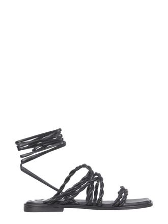 Stuart Weitzman Black Open Toe Sandals