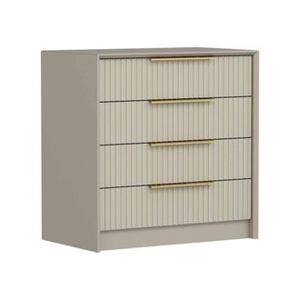 Dmora C&oacute;moda Fanoos, 7 Cajones, Apertura Corredera, Cierre Corredera, 72x45x77h Cm Gris Cemento