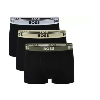 HUGO BOSS Ondergoed, Heren, Zwart, 2Xl, Katoen, Tripack Boxer Coton Stretch