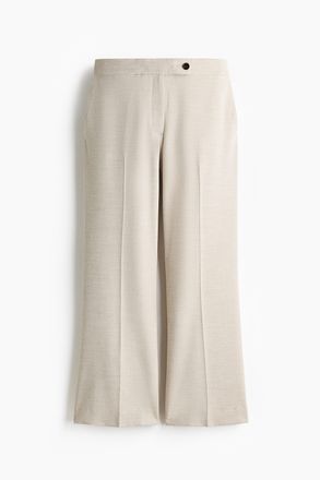 H&M Kn&ouml;chellange Hose in Bootcut - Hellbeige