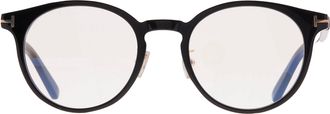 Tom Ford Blue Light Block Round Unisex Eyeglasses FT5996-K-B 001 51