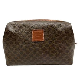 Celine Pre-owned Clutches, female, Brown, Size: ONE SIZE Pre-owned Macadam PVC Coin Purse