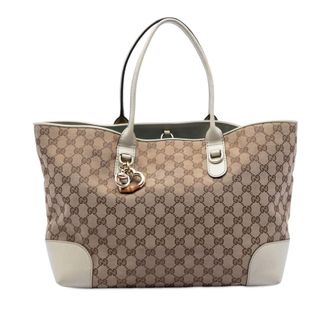 Gucci Pre-owned Gucci GG Canvas Heart Bit Tote Ladies 83OEX7T18DTY2UNY