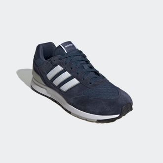 adidas Sneaker ADIDAS SPORTSWEAR RUN 80S, Herren, Gr. 42,5, blau (legend ink, cloud wei&szlig;, grau two), Leder, Synthetik, Textil, Schuhe Sneaker
