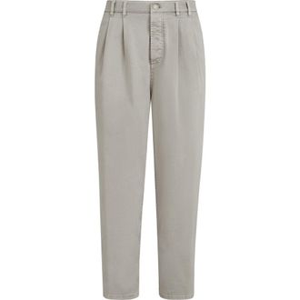 Brunello Cucinelli Lightweight denim trousers in Mud at Nordstrom, Size 62 It