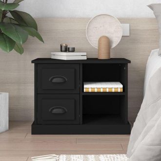 vidaXL vidaXL Comodino Nero 60x35,5x45 cm