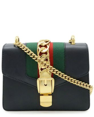 Gucci Sylvie Web Ribbon Mini Chain Bag (Authentic Pre-Loved)