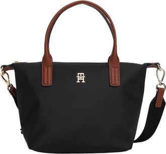 Tommy Hilfiger Womens Popette mini tote Handbags (pack of 1), Black, One Size, Handbags
