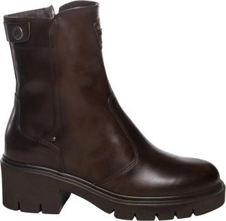 Nero Giardini Velours enkellaarsjes - Dames - Laarzen met Hak - Bruin - 40 EU - Leer - Schoenen