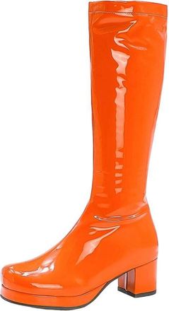 Generic Women Pu Leather Knee High Boots Round Toe Winter Long Elegant Cosplay Party Boot