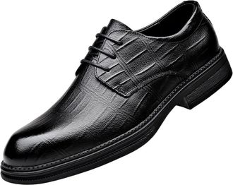 Generic Mens Oxfords Genuine Leather Dress Shoes Pointed Toe Business Formal Wedding Shoes Breathable Groom Shoes British Style Fashion Casual Shoes for Men(8