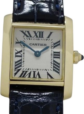 Cartier Pre-owned Vintage Polshorloge - Dames - Vintage Horloges - Wit - ONE Size - Leer - Vintage